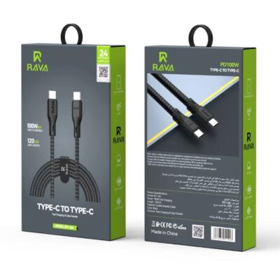 RAVA USB-C to USB-C PD 100W Fast Charging Cable