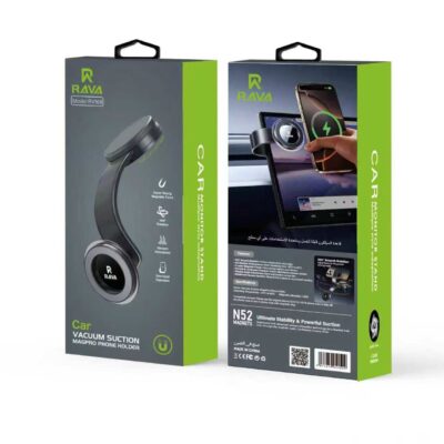 RAVA Magnetic Vacuum Suction Car Phone Holder