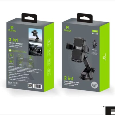 RAVA 2-in-1 Universal Car Phone Holder